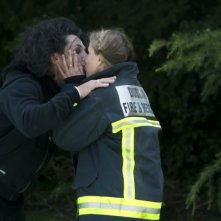 This Must Be The Place: Sean Penn e Frances McDormand si baciano in una scena del film