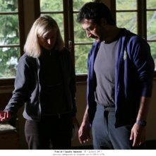 Cristina Comencini e Filippo Timi sul set del film Quando la notte