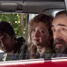 Francesco Brandi, Alba Rohrwacher e silvio Orlando in una scena di Missione di pace