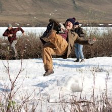 Jack Black casca sulla neve in The Big Year