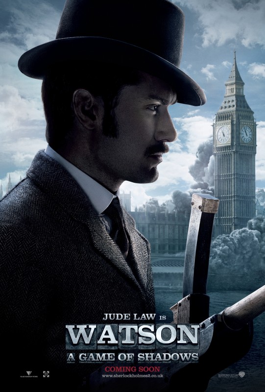 Sherlock Holmes Gioco Di Ombre Nuovo Character Poster Per Jude Law Watson 218164