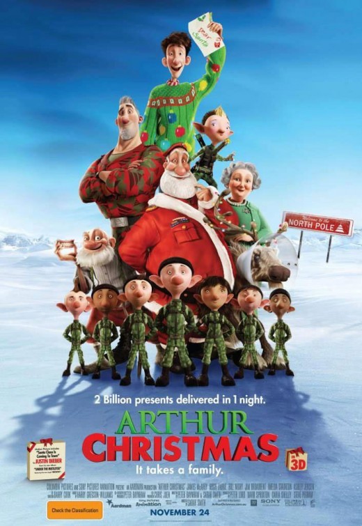 Arthur Christmas Poster Australiano 218322