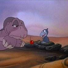 Il protagonista in una scena del film d'animazione Alla ricerca della valle incantata