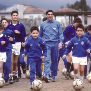 Agostino Di Bartolomei in una scena del documentario 11 metri a lui dedicato, diretto da Francesco Del Grosso