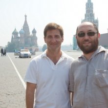 I produttori Timur Bekmambetov e Tom Jacobson sul set de L'ora nera 3D