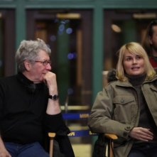 Marina Hands e il regista Claude Miller sul set di Voyez comme ils dansent