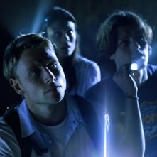 Max Riemelt in una scena di Urban Explorer con Nathalie Kelley e Nick Eversman