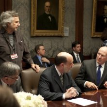 Too big to fail - Il crollo dei giganti: Curtis Hanson, Paul Giamatti e William Hurt sul set del film