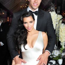 Kim's Fairytale Wedding: A Kardashian Event - Kim Kardashian con Kris Humphries nel giorno delle loro nozze