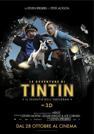 Le avventure di Tintin: il segreto dell'unicorno - locandina italiana
