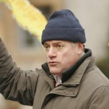 Luca Verdone si prepara a girare sul set de La meravigliosa avventura di Antonio Franconi