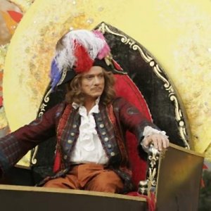 Massimo Ranieri nei panni di Franconi sul set del film La meravigliosa avventura di Antonio Franconi