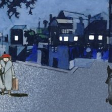 Una scena del film Tormenti - Film disegnato, diretto da Filiberto Scarpelli e disegnato da Furio Scarpelli