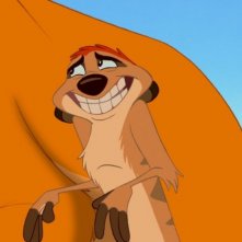 Il simpaticissimo Timon in un'immagine de Il re leone 3D