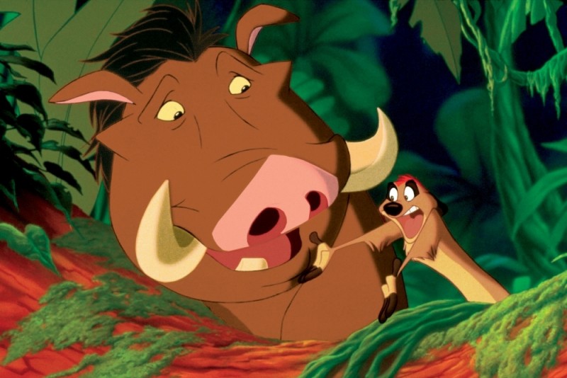 Pumbaa E Timon In Una Scena Del Film Il Re Leone 3D 219310