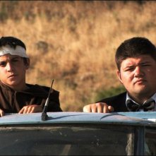 Sagràscia: Giuseppe Mezzettieri e Daniele Marrosu in una scena del film