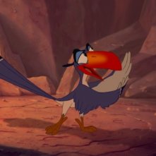 Zazu in una curiosa immagine de Il re leone 3D