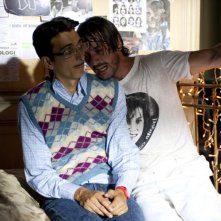 Fabrizio Biggio e Marco Foschi in una scena del film I soliti idioti