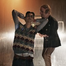 Francesco Mandelli insieme a Fabrizio Biggio in una scena de I soliti idioti