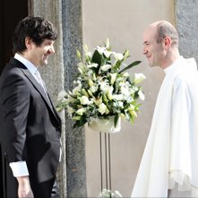 Fabio De Luigi insieme al regista Alessandro Genovesi in una scena del film La peggior settimana della mia vita