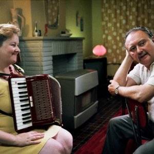 Noordzee, Texas: Eva Van der Gucht e Luk Wyns in una scena del film