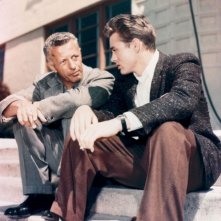 Hollywood Bruciata - Ritratto di Nicholas Ray: Nicholas Ray e James Dean sul set di Gioventù bruciata, 1955