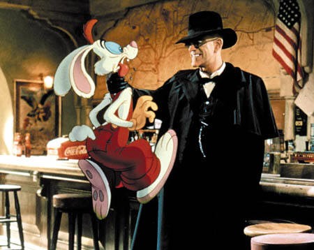 Christopher Lloyd E Roger Rabbit In Una Scena Del Film Chi Ha Incastrato Roger Rabbit 219975