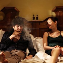 Fabio De Luigi insieme a Cristiana Capotondi in una scena de La peggior settimana della mia vita