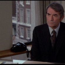Gregory Peck in una scena del film Il presagio