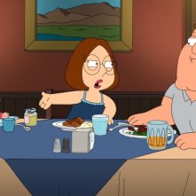 I Griffin: Meg con Joe e la piccola Susie in una scena di The Hand That Rocks the Wheelchair