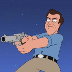 Mel Gibson ne I Griffin: una scena dell'episodio I due volti della passione