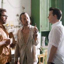 Johnny Depp in The Rum Diary con  Giovanni Ribisi e Michael Rispoli