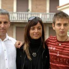 Damiano Russo durante l'incontro con la stampa per Nel mio amore della Tamaro assieme a Vincent Riotta e Alessia Fugardi