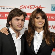 Penelope Cruz ed Emile Hirsch al Festival di Roma 2011 durante l'incontro stampa per Venuto al Mondo