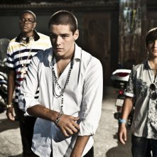 Scialla!, Giuseppe Guarino, Filippo Scicchitano e Prince Manujibeya in una scena del film