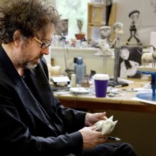 Tim Burton sul set del suo Frankenweenie