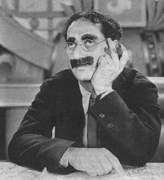 Groucho Marx, una foto dell'attore