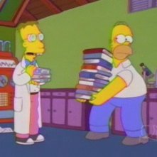 Una scena dell'episodio L'inventore di Springfield ( Stagione 10 - I Simpson )