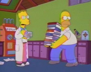 Una scena dell'episodio L'inventore di Springfield ( Stagione 10 - I Simpson )