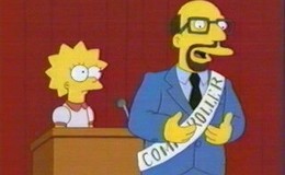 Una scena dell'episodio Lisa dieci e lode della serie I Simpson
