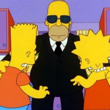 Una scena dell'episodio Sindacato con la mafia della stagione 10 de I Simpson