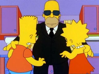 Una scena dell'episodio Sindacato con la mafia della stagione 10 de I Simpson