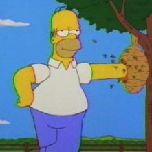 Una scena di Homer figlio dei fiori ,episodio della stagione 10 de I Simpson