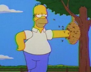 Una scena di Homer figlio dei fiori ,episodio della stagione 10 de I Simpson
