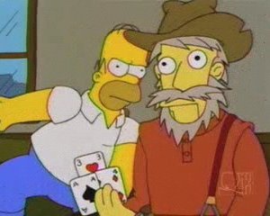 Una scena di Homer Simpson in 'Problemi di reni ( Stagione 10 - I Simpson )