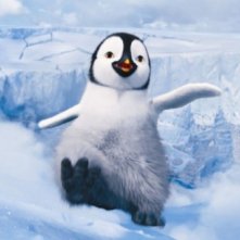 Happy Feet 2 in 3D, il piccolo Erik prova a ballare tra la neve in una scena del film