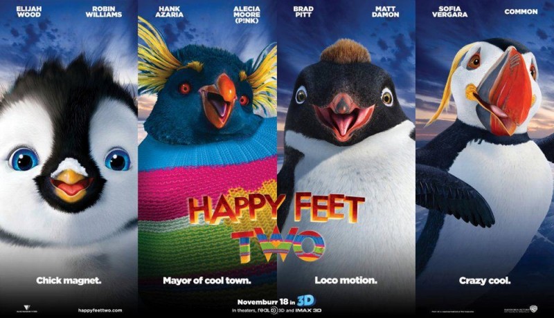 Happy Feet 2 In 3D Un Coloratissimo Poster Orizzontale Del Film 221219