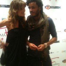 Mohamed Zouaoui e Elisabetta Pellini al RomaFictionFest 2011, per presentare Un amore e una vendetta