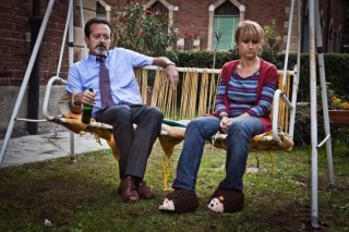 Rocco Papaleo e Luciana Littizzetto in una scena del film E' nata una star?