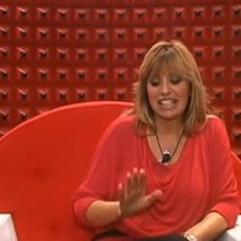 Alessandra Mussolini in confessionale durante il GF12